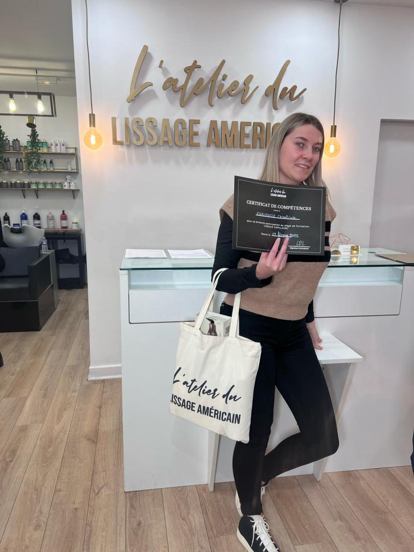 Réalisation lissage diplômée